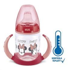 Nuk Učna steklenička Disney Mickey z nadzorom temperature 150 ml rdeča