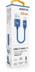 Aligator PREMIUM 2A kabel, 50 cm USB-C, modri