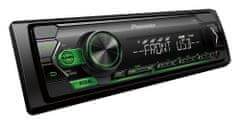 Pioneer Avtoradio MVH-S120UBG z USB zelene barve