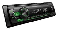 Pioneer Avtoradio MVH-S120UBG z USB zelene barve