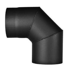 CZ Koleno za dim 130mm/90d.t.1,5mm BLACK