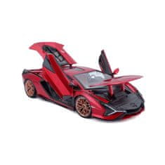 Burago B 1:18 TOP Lamborghini Sian FKP 37 rdeča