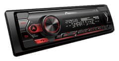 Pioneer Avtoradio MVH-S320BT z USB in Bluetooth rdeča