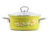 Emajlirana posoda ¤20x10cm 2,8L DAISY s pokrovom