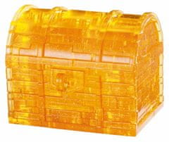 HCM Kinzel 3D kristalna sestavljanka Skrinja z zakladom in ključem 52 kosov