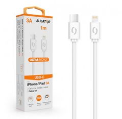 Aligator Podatkovni kabel POWER 3A, USB-C/bliskovito bel