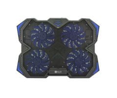 C-Tech Zefyros ntb hladilna podloga (GCP-01B), priložnostno igranje iger, 17,3", modra osvetlitev, nadzor hitrosti