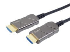 PremiumCord Ultra High Speed HDMI 2.1 optični kabel 8K@60Hz, pozlačen 15 m