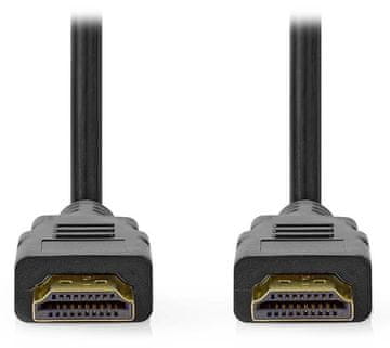 Nedis Kabel Ultra High Speed HDMI 2.1/ 8K@60Hz/ pozlačeni konektorji HDMI-HDMI/ črn/ v razsutem stanju/ 3 m