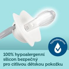 Canpol babies Komplet simetričnih silikonskih dudic Light touch 0-6m Sleepy koala roza