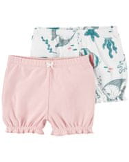 Carter's Kratke hlače Pink Ocean girl 2pcs 9m