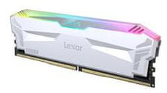 Lexar ARES DDR5 32GB (komplet 2x16GB) UDIMM 6400MHz CL32 XMP 3.0 - RGB, hladilnik, bela