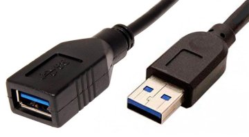 Roline Podaljševalni kabel USB 3.0 A-A 1,8 m A(M)-A(F), črn