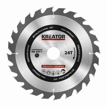 Kreator Kreatorjev žagin list KRT020420 za les 210 mm, 24T