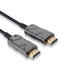PremiumCord Ultra High Speed HDMI 2.1 optični kabel 8K@60Hz, pozlačen 25 m