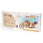 UGEARS 3D lesena mehanska sestavljanka VM-02 Motorno kolo (chopper)