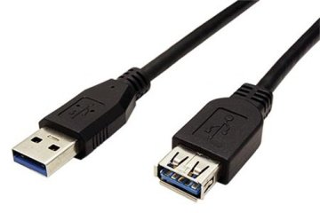 Goobay Podaljševalni kabel USB 3.0 A-A 3 m A(M)-A(F), črn