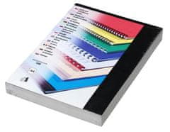 EUROSUPPLIES Vezalni ovitek karton Chromolux A4, 250g/m2, 100 kosov, polirana površina, črn