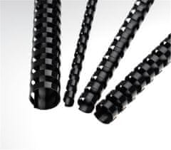 EUROSUPPLIES Plastični hrbtni del 6 mm, črn