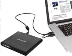 Verbatim Verbatimov zunanji pogon DVD/CD, USB 2.0, črn, 98938