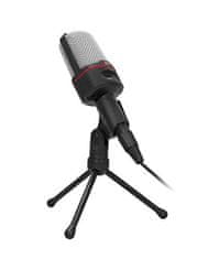 C-Tech MIC-02, 3,5-palčni stereo priključek, 2,5 m namizni mikrofon