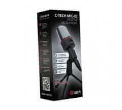 C-Tech MIC-02, 3,5-palčni stereo priključek, 2,5 m namizni mikrofon