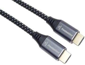 ULTRA HDMI 2.1 High Speed + Ethernet kabel 8K@60Hz, pozlačen 1,5 m