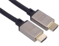 PremiumCord Ultra High Speed HDMI 2.1 kabel 8K@60Hz, 4K@120Hz dolžina 3 m kovinski pozlačeni konektorji