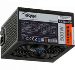 Akyga PC napajalnik 500W Ultimate Series modularni 80+ Bronze 120mm ventilator