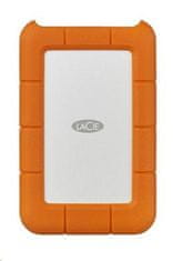 LaCie HDD zunanji trdi disk Rugged Secure 2,5" 2TB - USB-C, oranžna