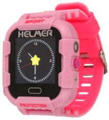 Helmer LK 708 otroška ura z GPS lokatorjem/ zaslonom na dotik/ IP67/ micro SIM/ združljiva z Androidom in iOS/ roza