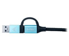 I-TEC kabel USB 3.1 (Type-C) do USB 3.1 (Type-C) z adapterjem USB 3.0, 1 m