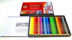 Koh-i-Noor umetniške barvice POLYCOLOR set za risanje 36 kosov v pločevinasti škatli