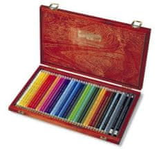 Koh-i-Noor umetniške barvice POLYCOLOR set za risanje 36 kosov v leseni škatli