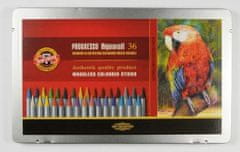 Koh-i-Noor PROGRESSO komplet akvarelnih barvic 36 kosov v pločevinasti škatli
