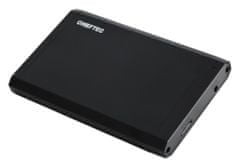 zunanja omarica USB3.0 za 2,5" HDD/SSD, aluminij