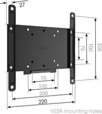 Vogels MA2000 Voglov fiksni nosilec za TV 19-40"