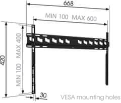 Vogels MA4000 Voglov fiksni nosilec za TV 40-80"