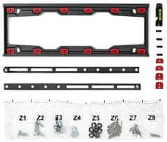 Nedis TVWM4030BK - Fiksni stenski nosilec za televizor | 23-55" | Največ 36 kg | Razdalja med stenami 28 mm | Jeklo | Črna