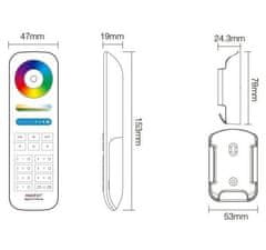 Immax univerzalni daljinski upravljalnik MiBOXER 089Z, Zigbee 3.0, RGB+CCT, TUYA