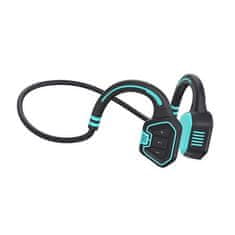 Evolveo BoneSwim MP3 16GB, brezžične slušalke bluetooth z mikrofonom za ličnico, modre