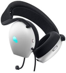 DELL slušalke AW520H/ žične igralne slušalke/ slušalke + mikrofon/ bele barve
