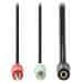 Nedis CAGB22160BK02- Stereo zvočni kabel | 3,5 mm vtič - 2 x 3,5 mm vtič | 0,12 m | okrogel | črn