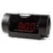Nedis digitalna budilka z radiem/ prikazovalnik LED/ prikaz časa/ AM/ FM/ odloženo zbujanje/ časovnik izklopa/ 2 alarma/ črna