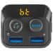 Nedis Avtomobilski FM-oddajnik / prostoročno klicanje/ 1,0"/ zaslon LED/ Bluetooth 5.0/ 12-24 V DC/ 2,4 A/ 2x USB/ črn