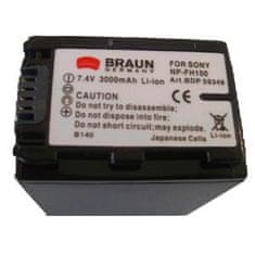 Braun Baterija SONY NP-FH90, FH100, 3000 mAh