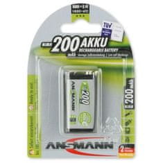 Ansmann Ansmannova baterija 9V NiMH 200 mAh (1 kos) maxE