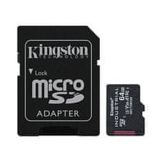 Kingston Kingstonov industrijski/mikro SDHC/64GB/100MBps/UHS-I U3/Class 10/+ adapter