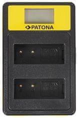 PATONA Photo Dvojni polnilec Panasonic DMW-BLG10 z LCD, USB