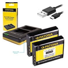 PATONA Photo Dvojni hitri polnilec Sony NP-BG1 + 2x baterije 960mAh USB